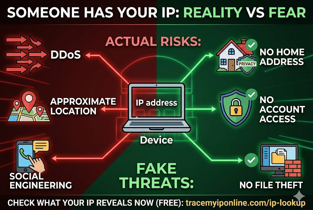 Someone Has Your IP Address — What Can They Actually Do With It? (2026)