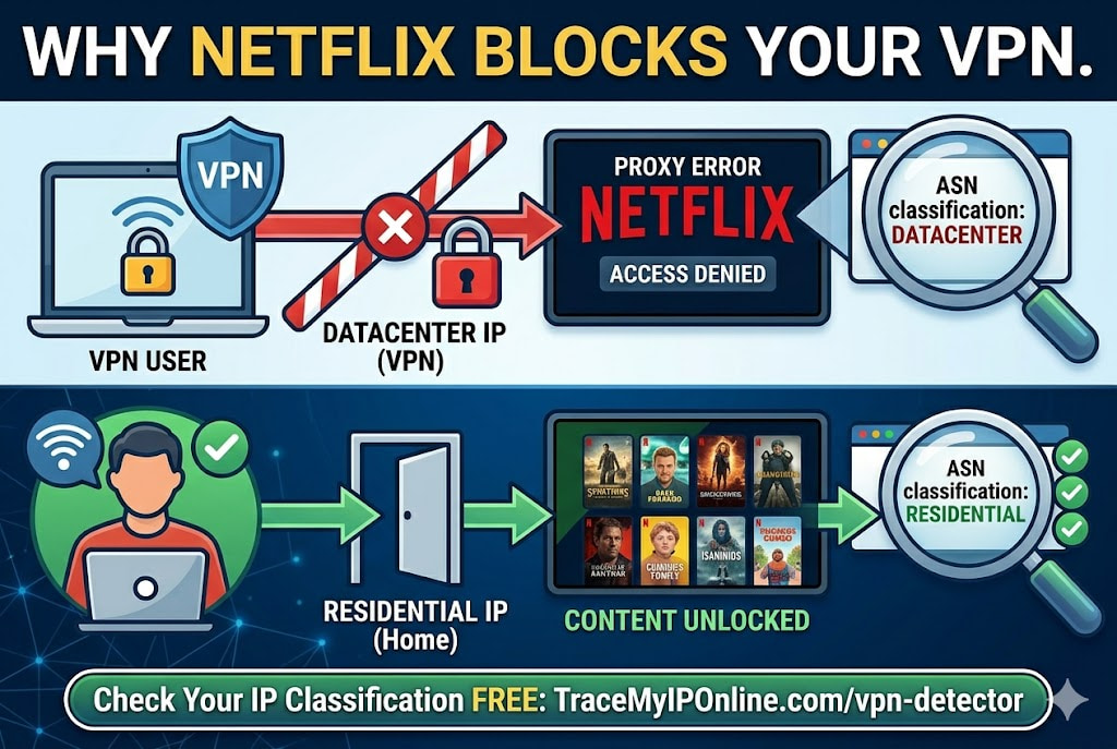 How Netflix Detects and Blocks VPNs — The Exact Technical Method (2026)