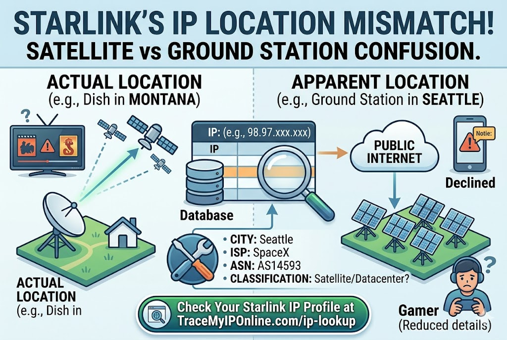 Starlink IP Address Explained — Why Your Location Shows Wrong and What To Do (2026)