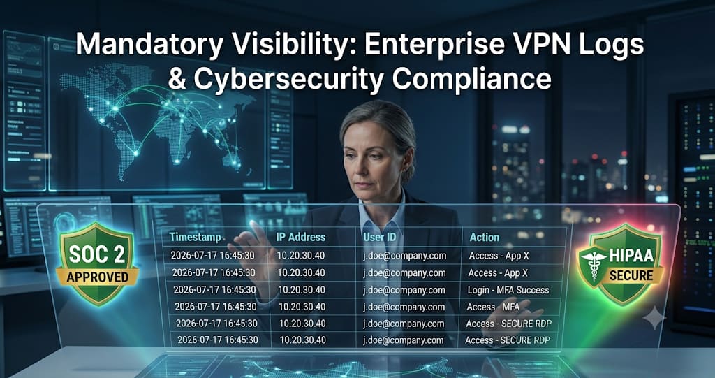 Mandatory Visibility: Why Enterprise VPN Logs Are Critical for Compliance in 2026