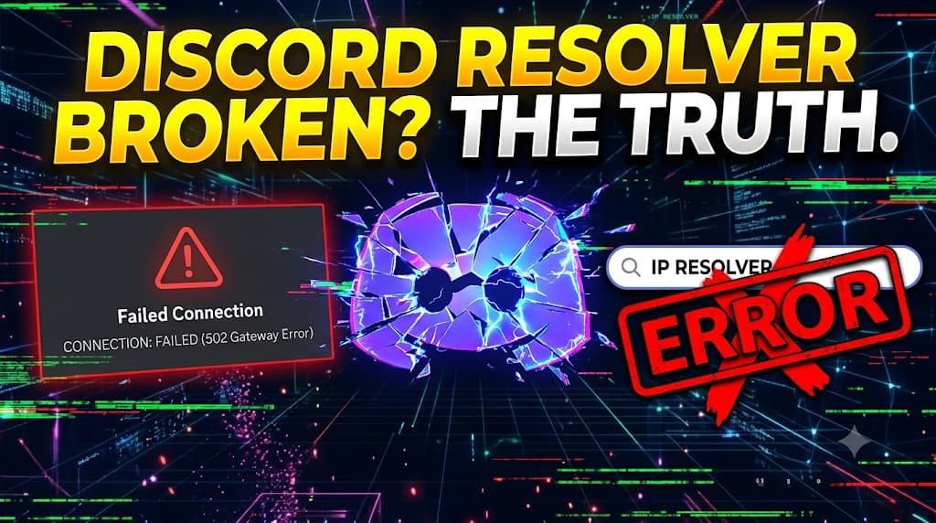 Discord IP Resolver Not Working? The Technical Truth & Fixes (2026)